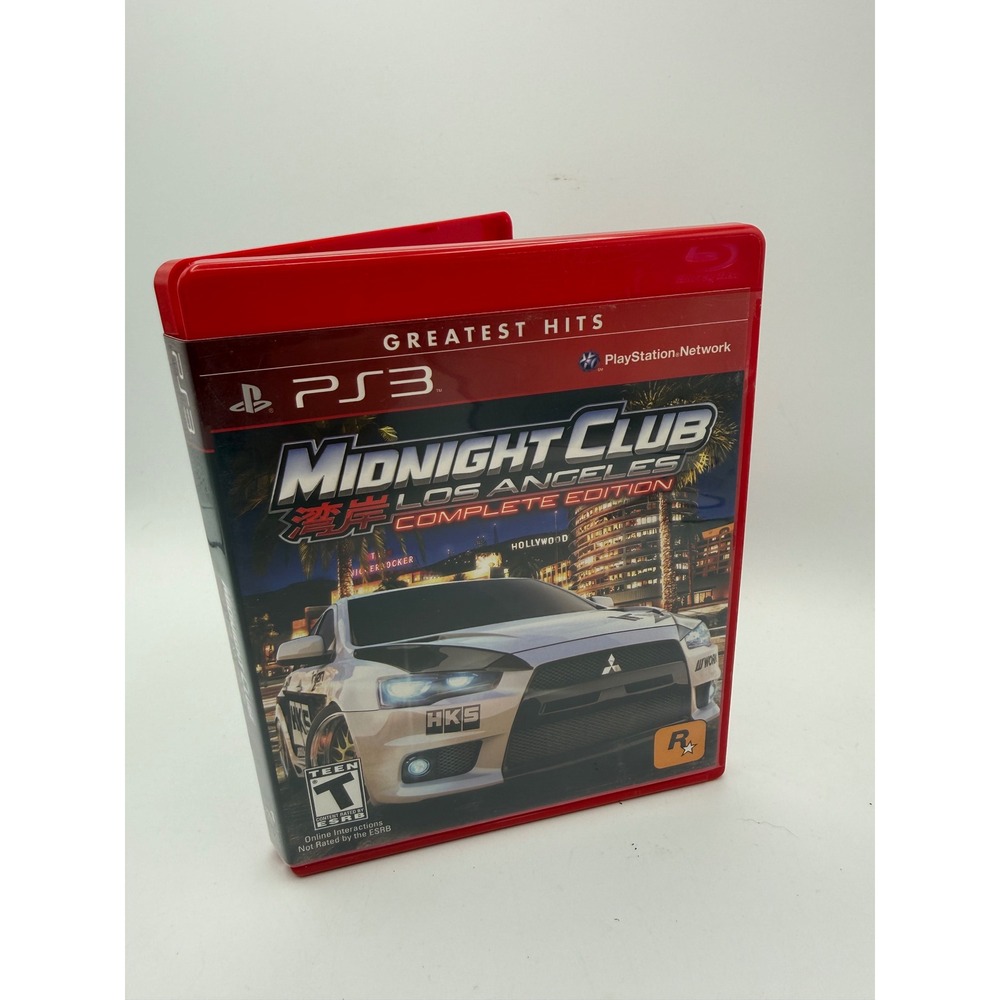 Rockstar Midnight Club Los Angeles PS3 N/A Red Excellent Complete Edition Racing